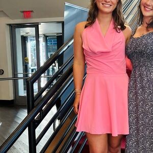 Pink Zara Halter Neck Dress